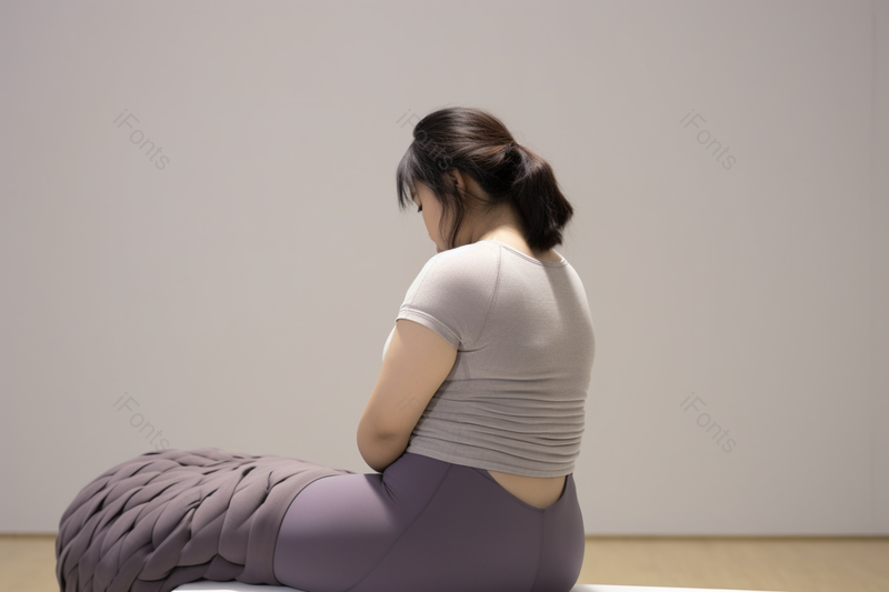 难过的肥胖女性穿着紧身的衣服背影,高清,摄影图,摄影图片,图片大全,摄影图免费下载